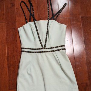 Forever New Aqua studded mini dress